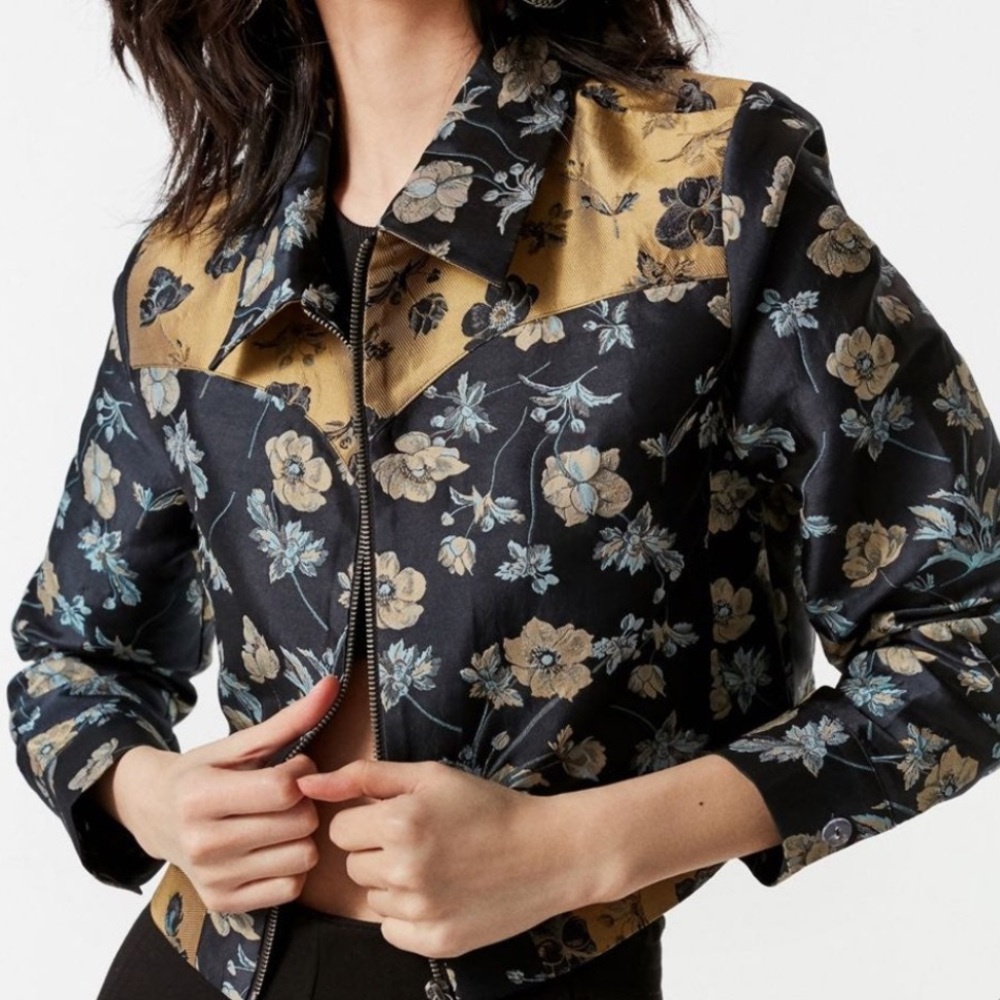 Urban Outfitters Western Floral Jacket